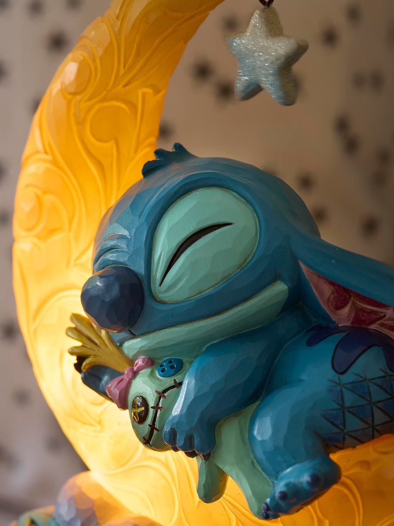 Disney Stitch light-up moon figurine by Jim Shore, UK version