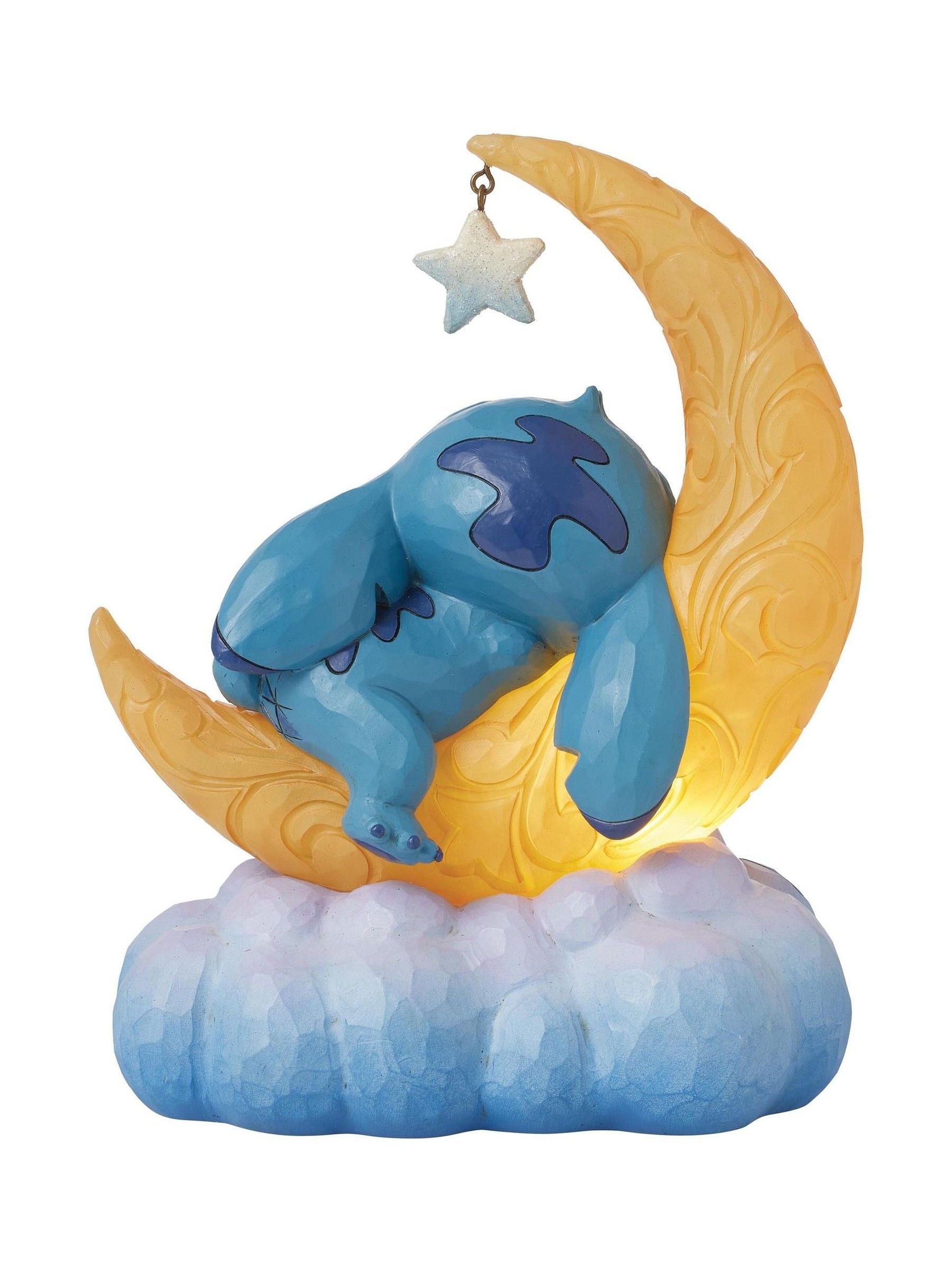 Disney Stitch light-up moon figurine by Jim Shore, UK version