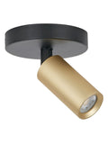 Searchlight gold and black mini GU10 spotlight 13.5cm - British product
