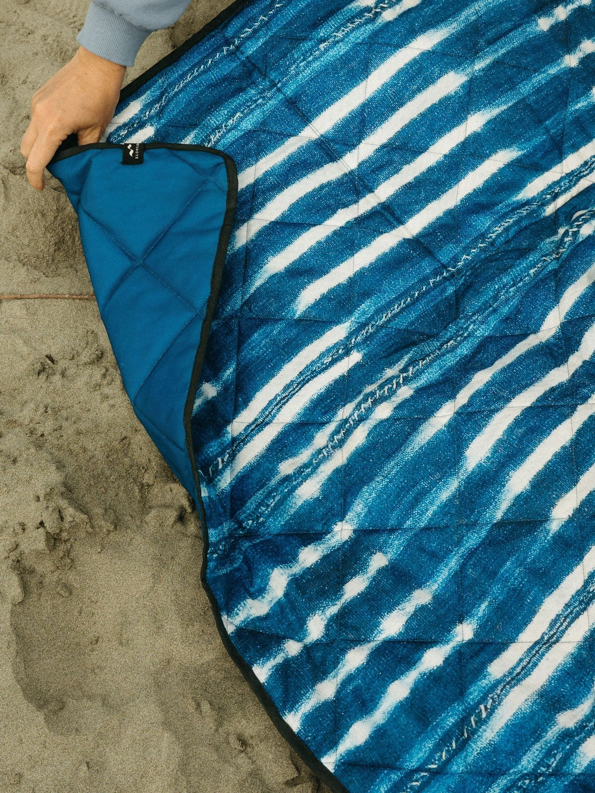 SlowTide Indigo Koko picnic blanket (British brand)