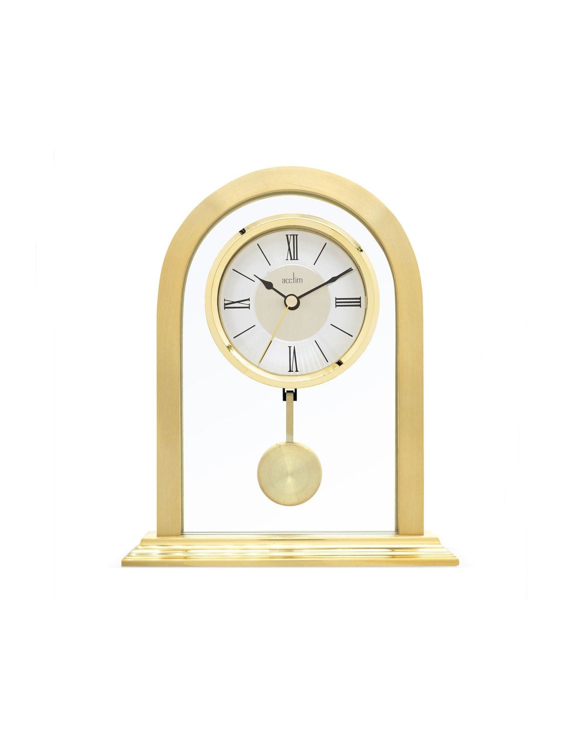 Acctim Clocks gold tone Colney table clock, UK version