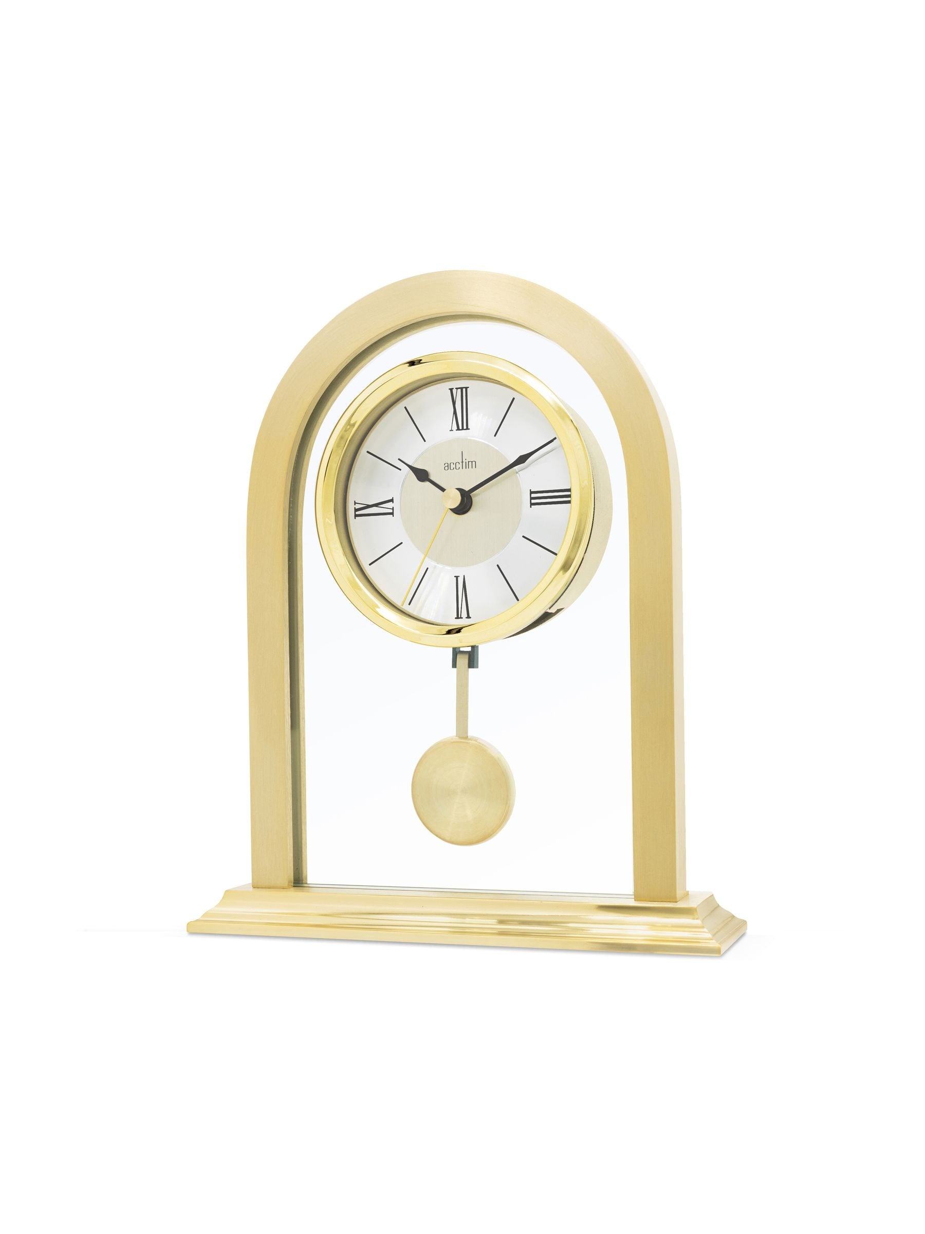 Acctim Clocks gold tone Colney table clock, UK version
