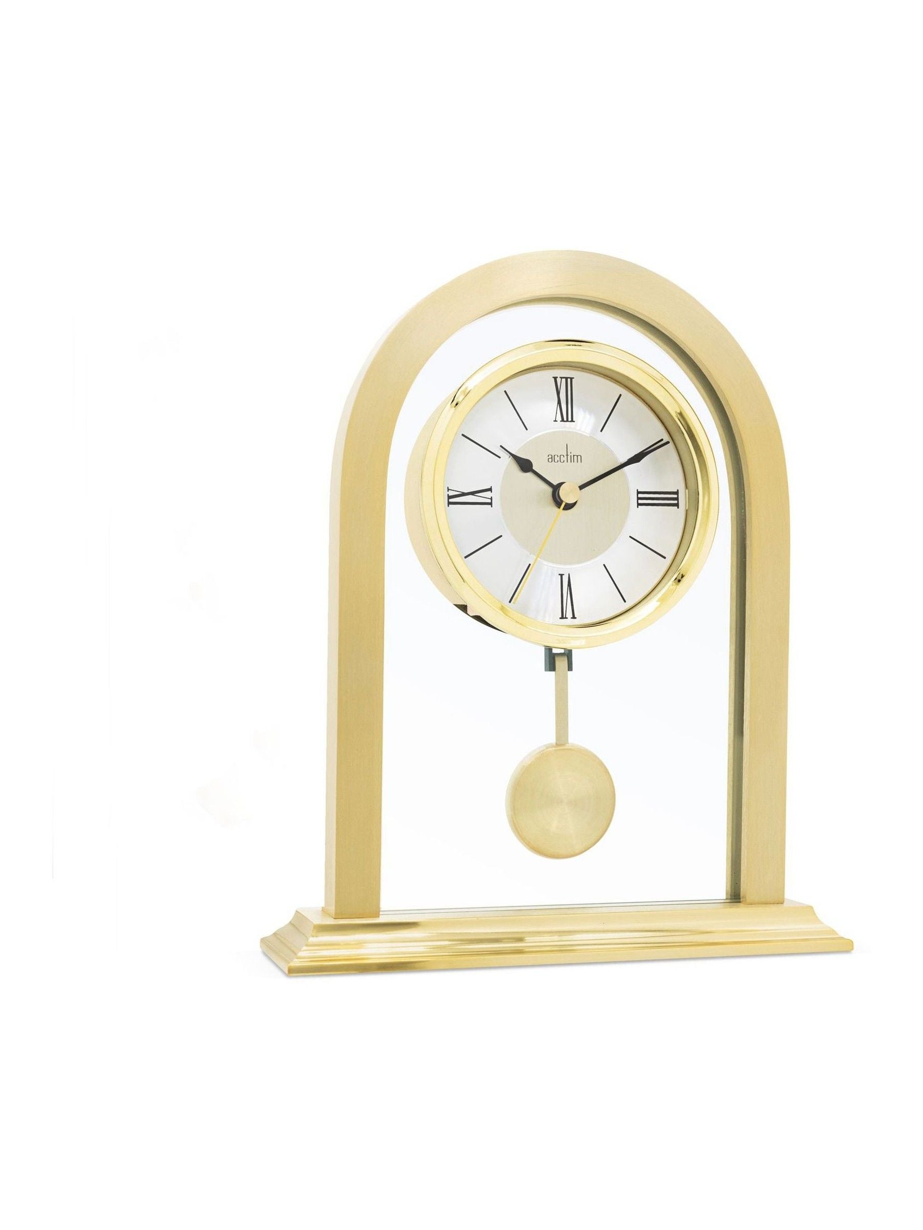 Acctim Clocks gold tone Colney table clock, UK version