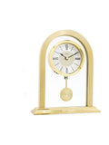 Acctim Clocks gold tone Colney table clock, UK version