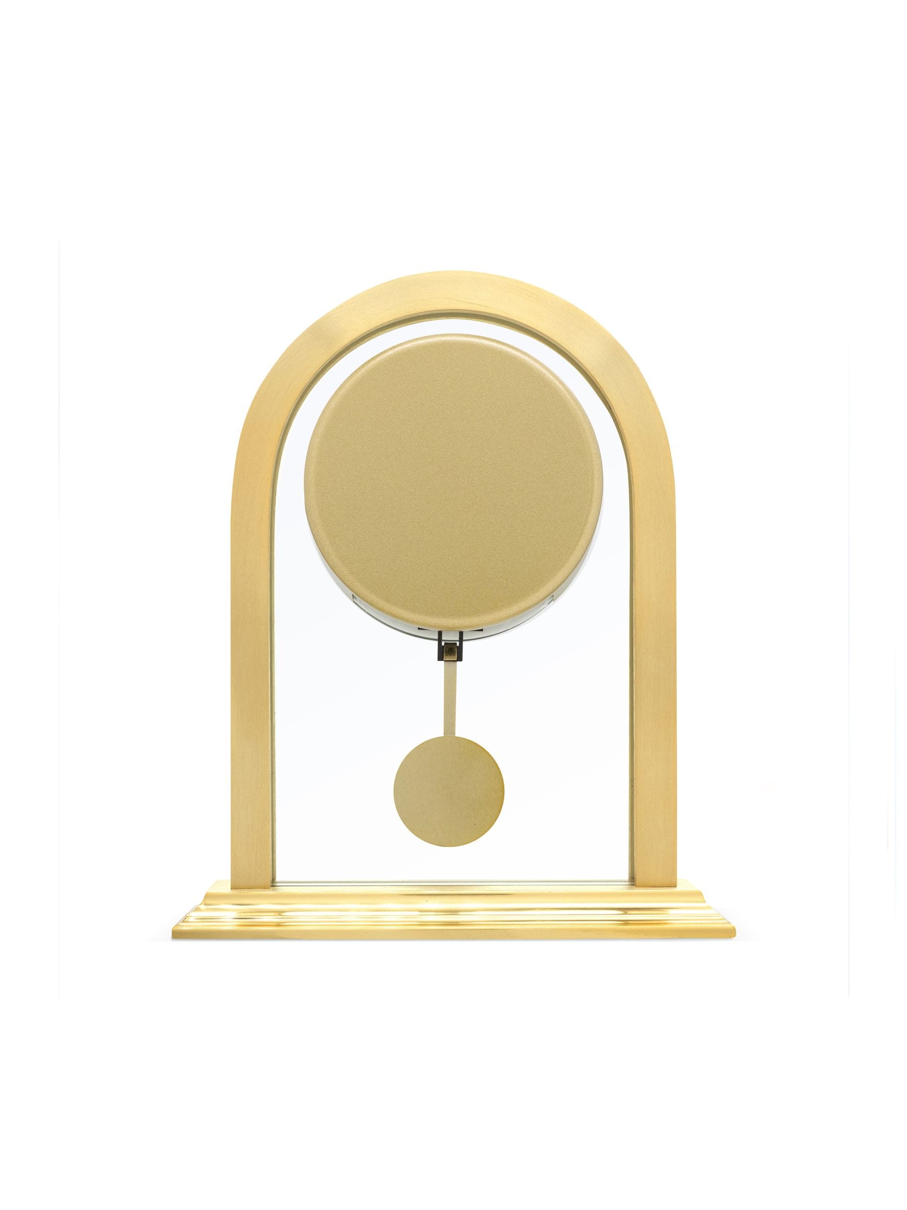 Acctim Clocks gold tone Colney table clock, UK version