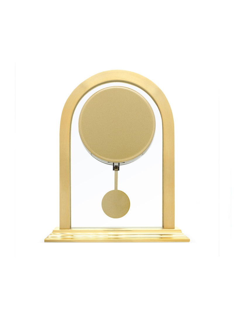 Acctim Clocks gold tone Colney table clock, UK version
