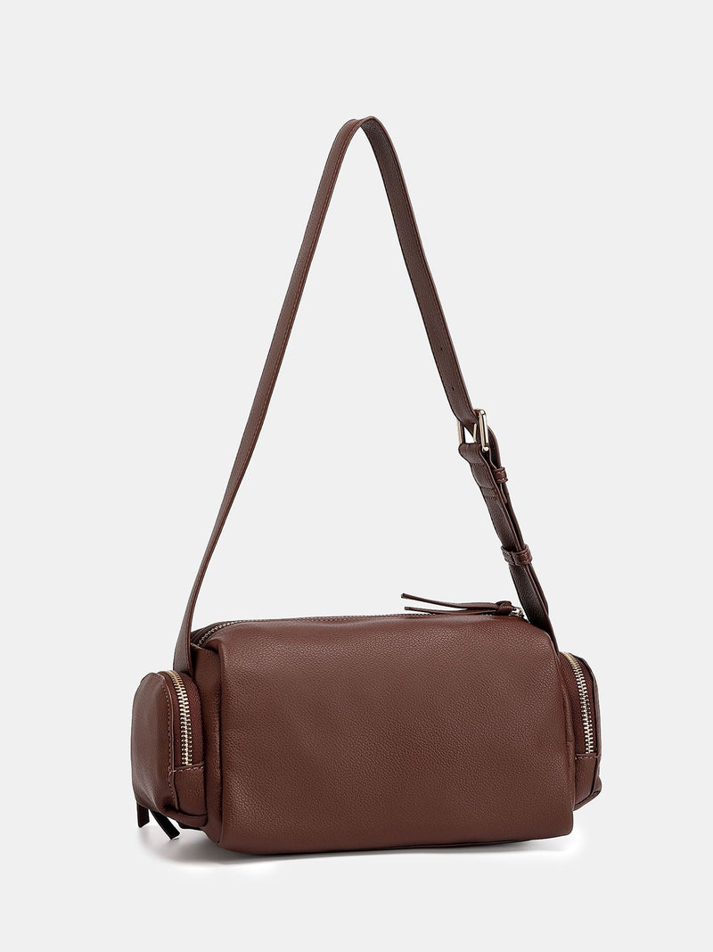 Novo White Alexandria multi pocket shoulder bag, UK version