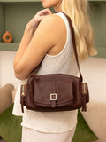 Novo Brown Alexandria Pocket Shoulder Bag