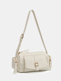 Novo White Alexandria multi pocket shoulder bag, UK version