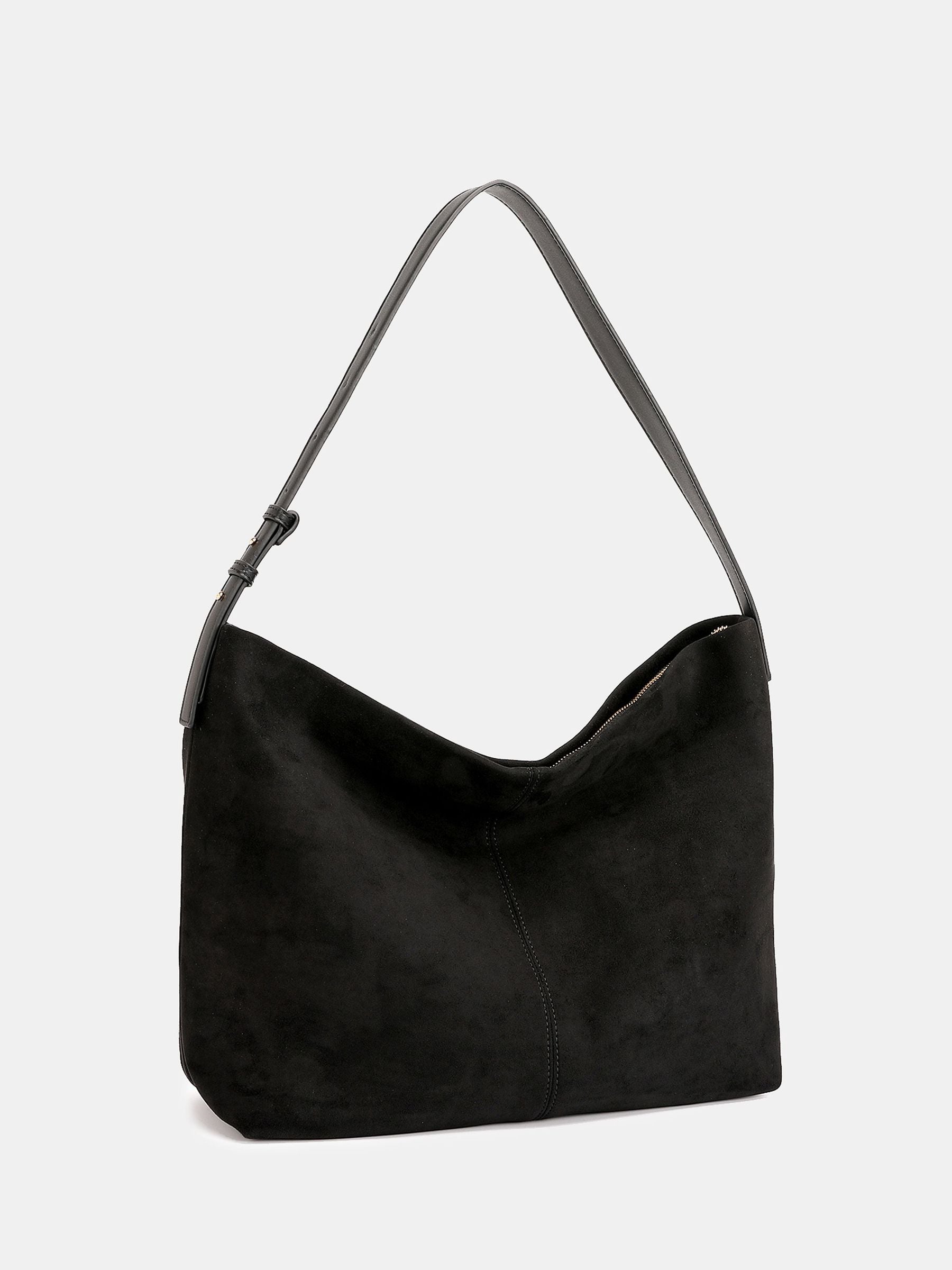 Novo Black Auckland Slouch Shoulder Bag, British brand