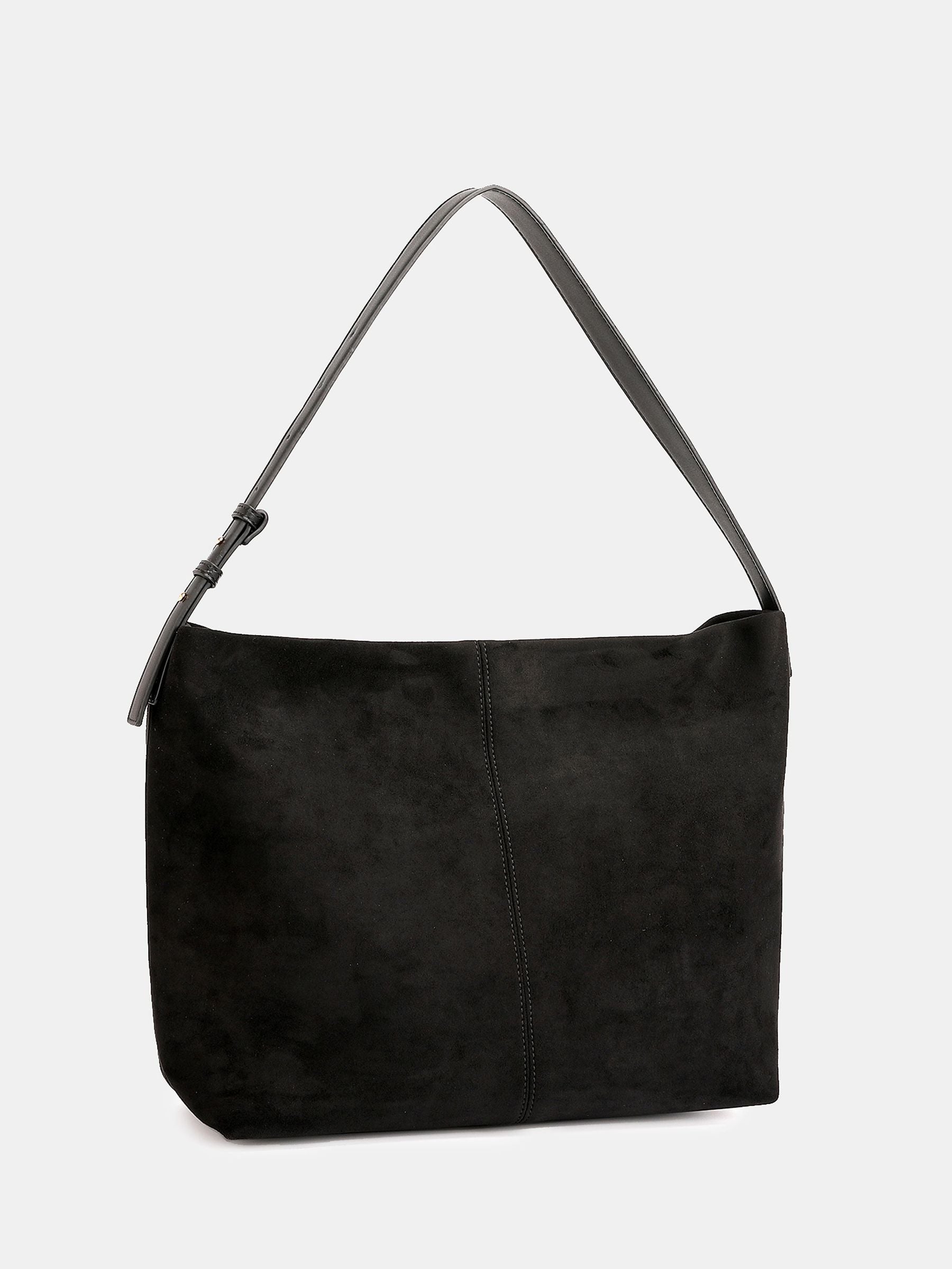 Novo Black Auckland Slouch Shoulder Bag, British brand