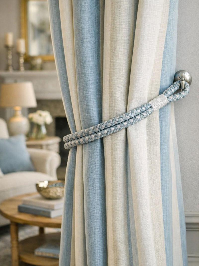 Laura Ashley blue Gillian tiebacks set of 2, imported from the UK