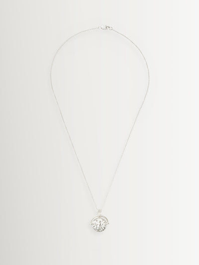 Next Missoma Silver Tone Lucy Williams Medium Roman Arc Coin Pendant Necklace- Buy online at McGrocer