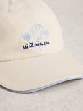 White Stuff natural embroidered shell cap (British brand)