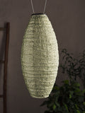 Lights4fun green Moroccan hanging solar lantern, imported from the UK