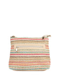 Pavers cream stripey cross-body bag - British product