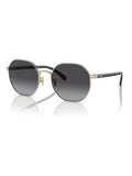 COACH gold irregular sunglasses with shiny frame and grey lenses - British product