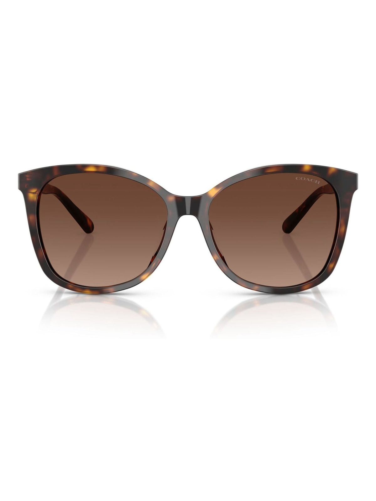Coach square sunglasses dark tortoise brown gradient lenses (British brand)