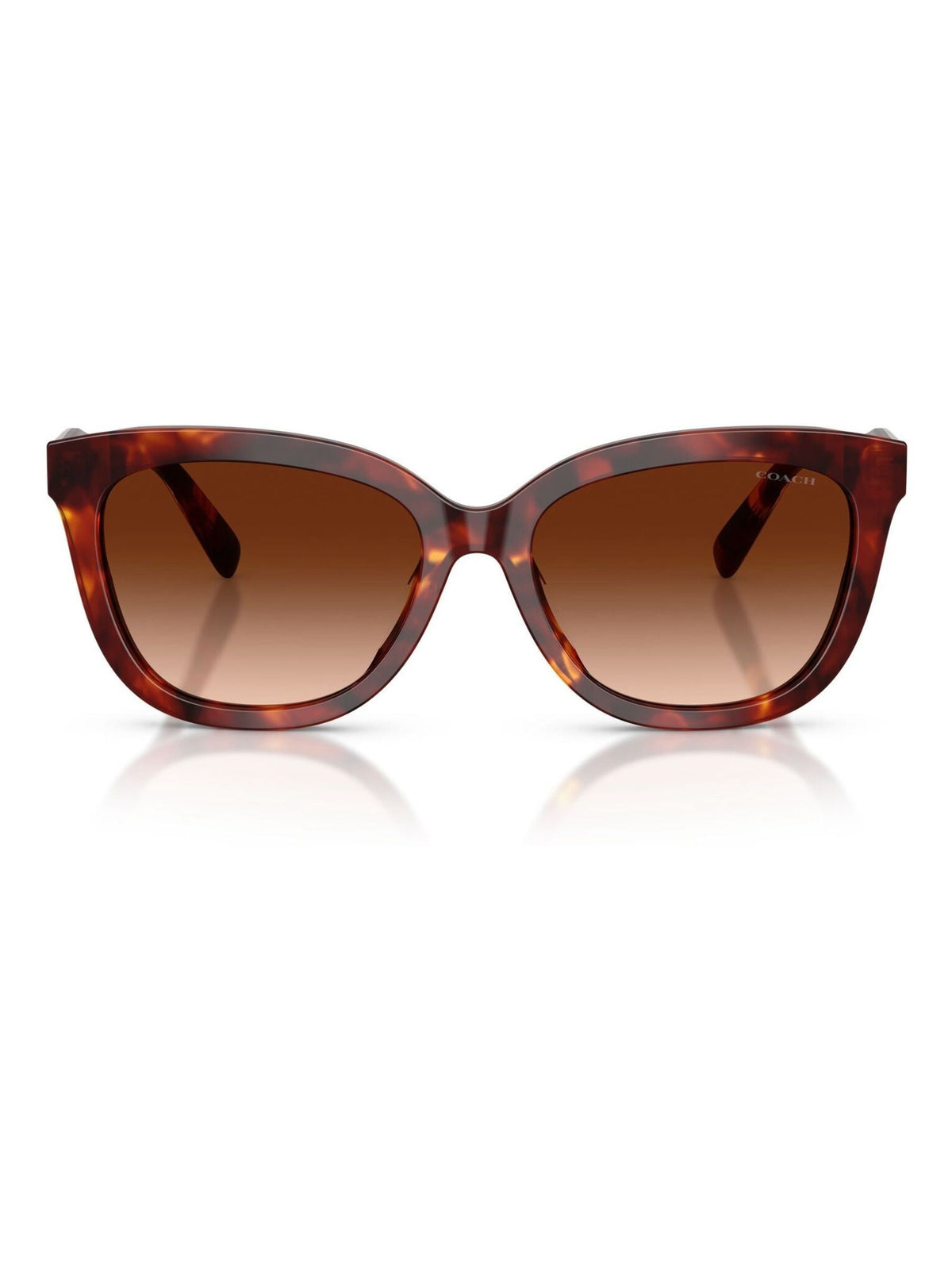 Coach brown square sunglasses with gradient lenses (British brand)