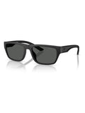 Emporio Armani black pillow sunglasses with grey lenses - British product