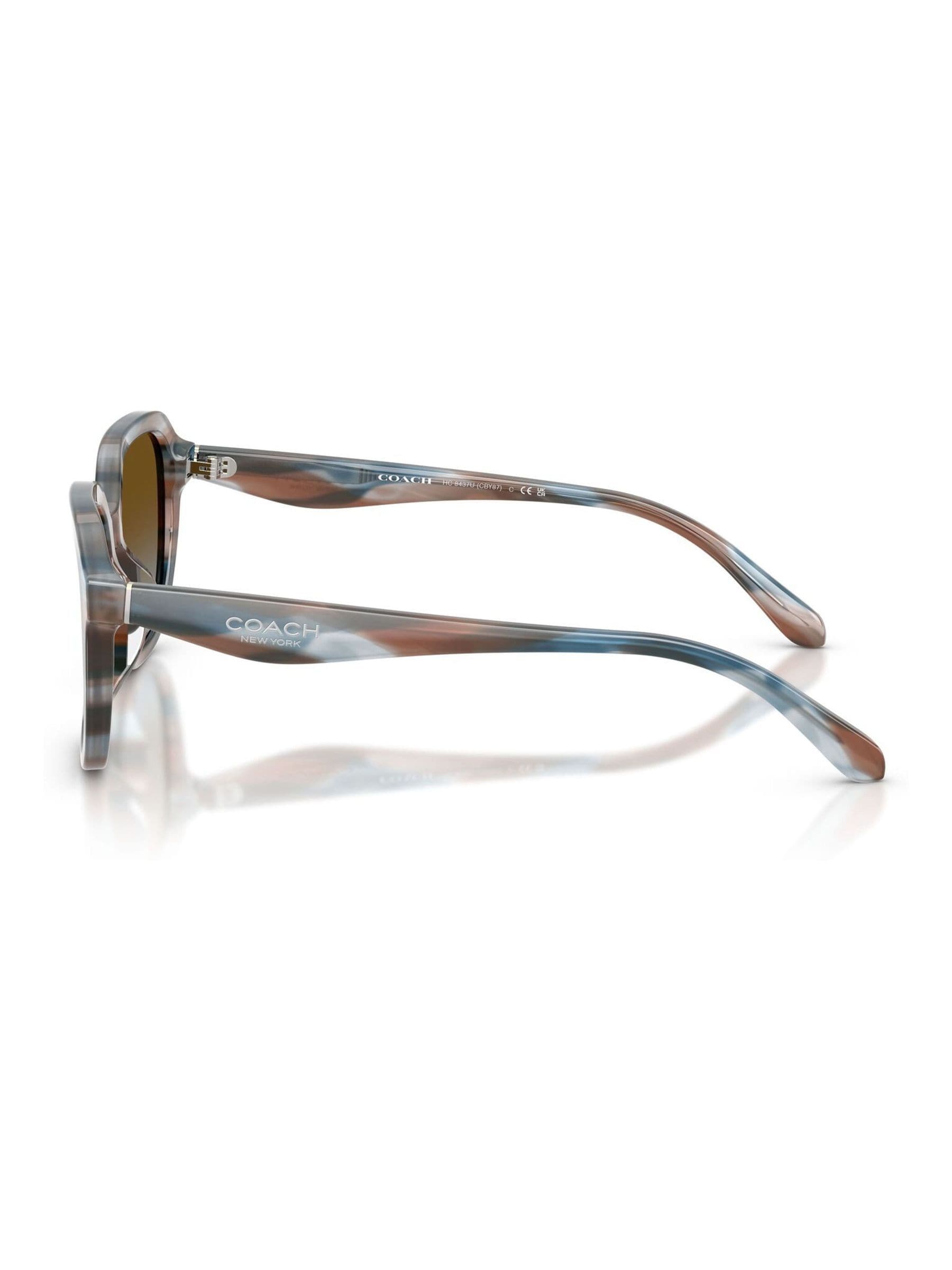 Coach CBY87 square sunglasses brown blue gradient (British brand)