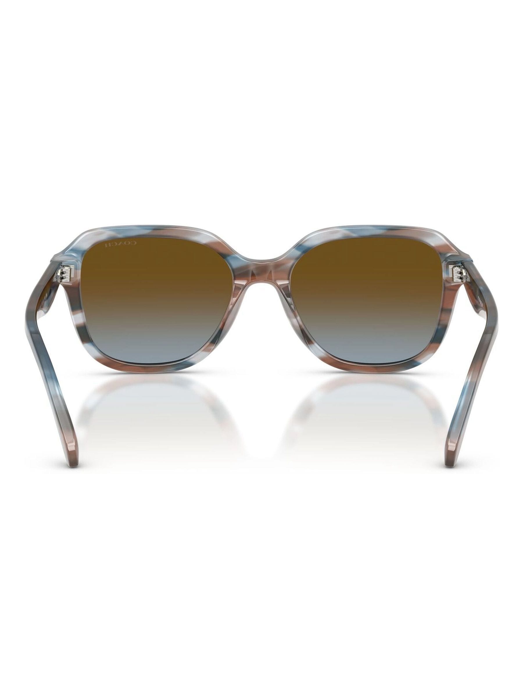 Coach CBY87 square sunglasses brown blue gradient (British brand)