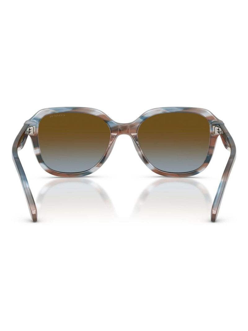 Coach CBY87 square sunglasses brown blue gradient (British brand)