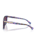 COACH cat eye sunglasses purple confetti tortoise frame - British product