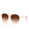 Coach gold round sunglasses with metal frames, imported from the UK