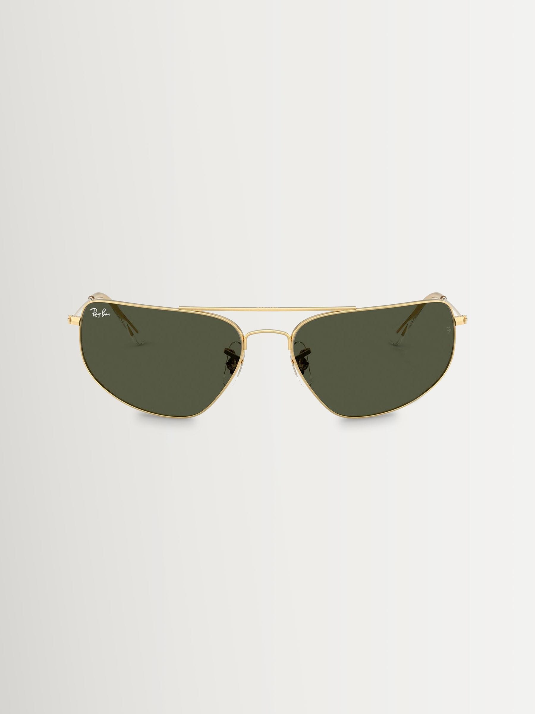 Ray-Ban RB3780 gold rectangle sunglasses - British product