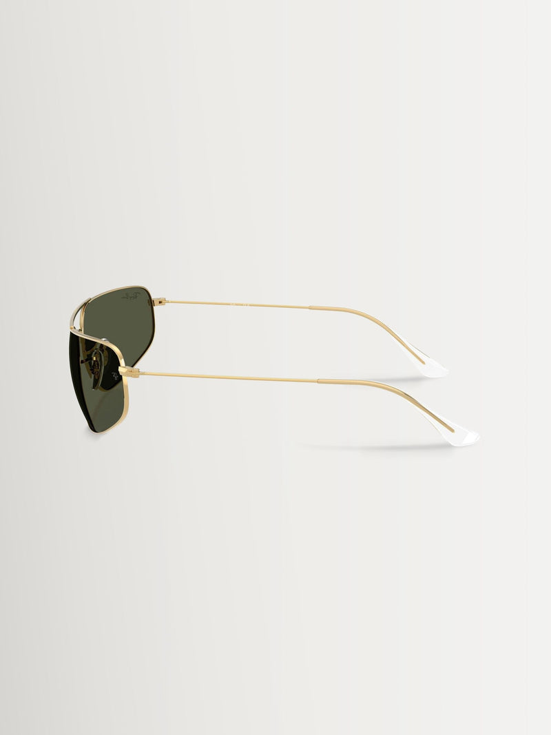 Ray-Ban RB3780 gold rectangle sunglasses - British product