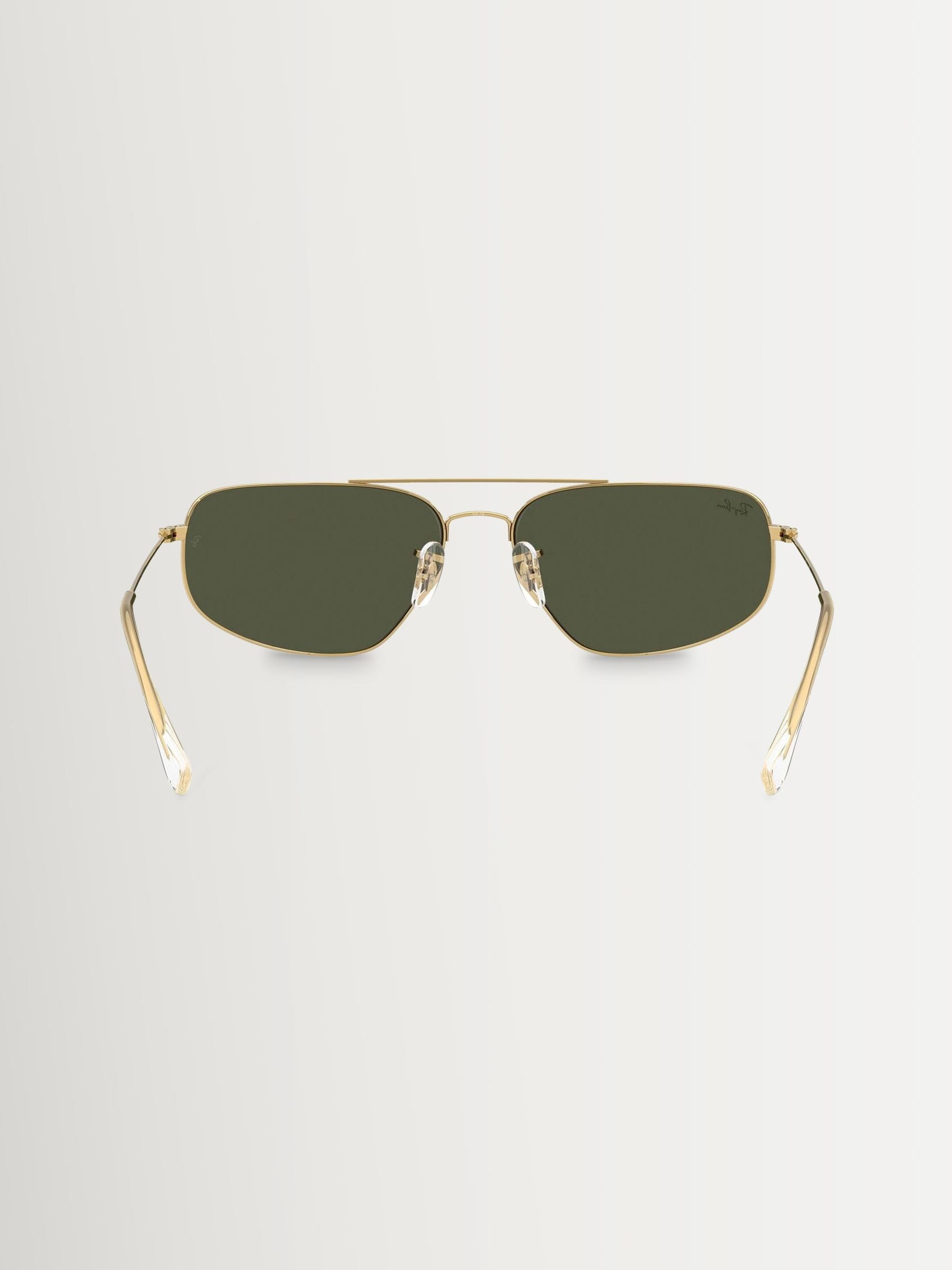 Ray-Ban RB3780 gold rectangle sunglasses - British product