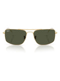 Ray Ban Explorer 3 square sunglasses in gold with green lenses, British product