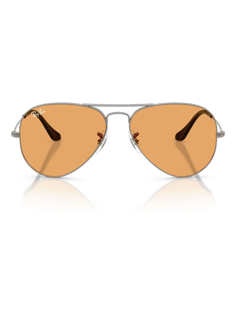 Ray-Ban Grey Aviator Large Metal Pilot Sunglasses (British brand)