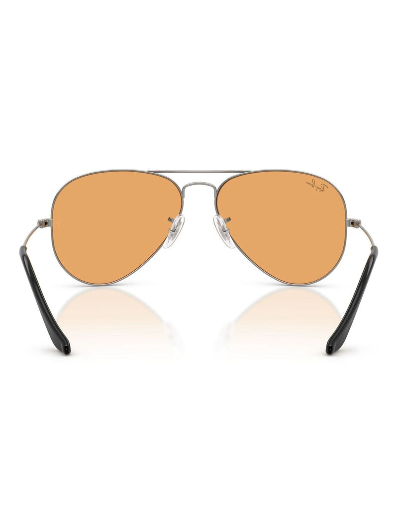 Ray-Ban Grey Aviator Large Metal Pilot Sunglasses (British brand)