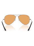 Ray-Ban Grey Aviator Large Metal Pilot Sunglasses (British brand)