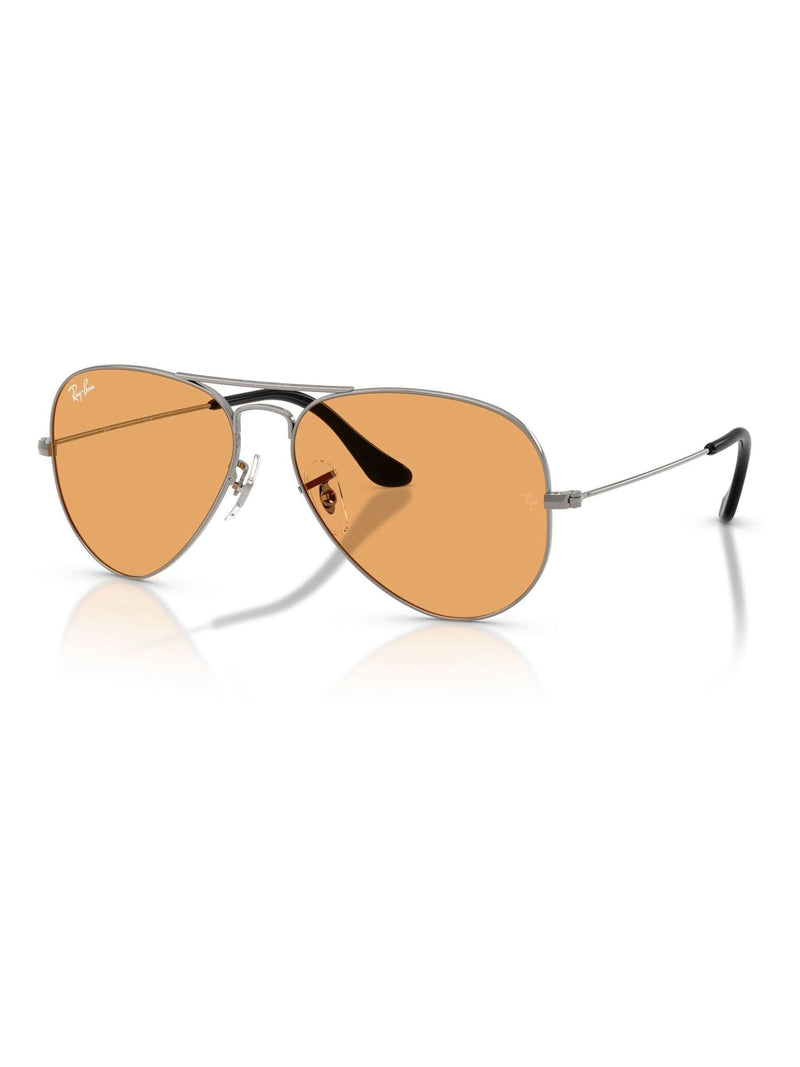 Ray-Ban Grey Aviator Large Metal Pilot Sunglasses (British brand)