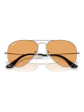 Ray-Ban Grey Aviator Large Metal Pilot Sunglasses (British brand)