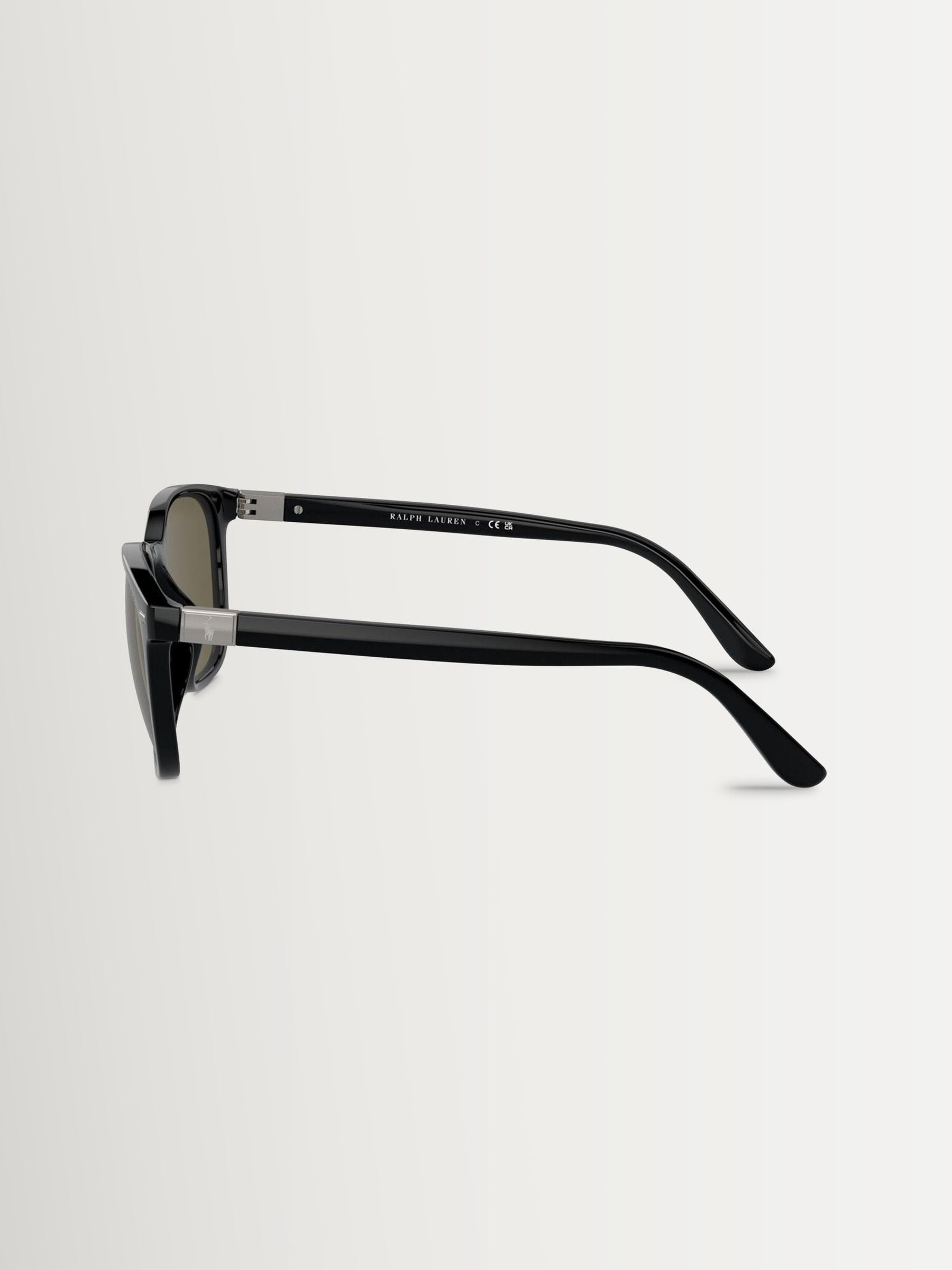Polo Ralph Lauren square sunglasses black frame brown lenses (British brand)