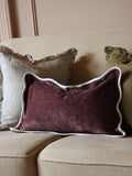 Ellenvale Interiors Chocolate Brown Chloe Scallop Cushion Cover 45 x 45cm