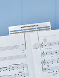 Oakdene personalised metal page holder for sheet music (British brand)