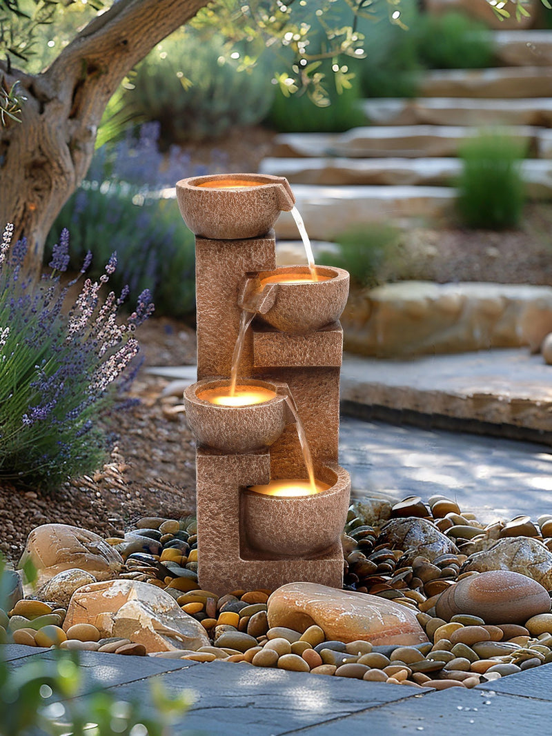 Charles Bentley Danube cascading garden water feature 54.5cm - British product