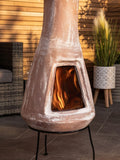 Snug clay chiminea Large Barcelona 95x38cm - British product