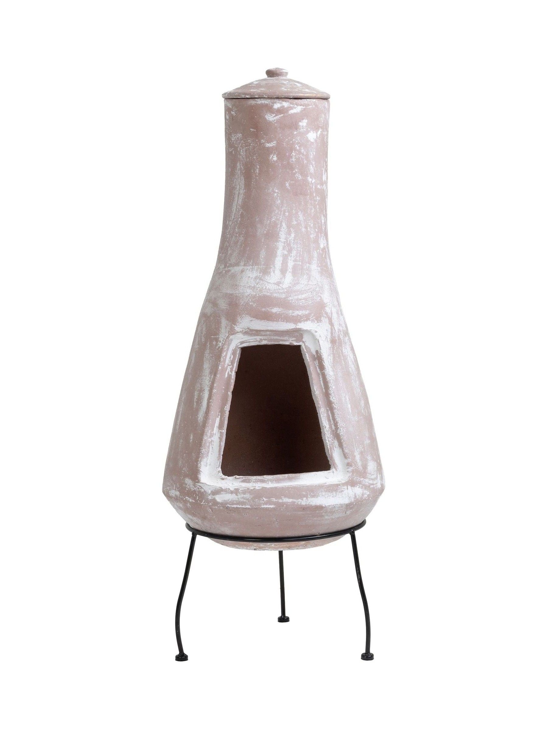 Snug clay chiminea Large Barcelona 95x38cm - British product