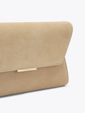 Carvela Spirited clutch bag in brown suede, imported from the UK