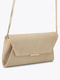 Carvela Spirited clutch bag in brown suede, imported from the UK