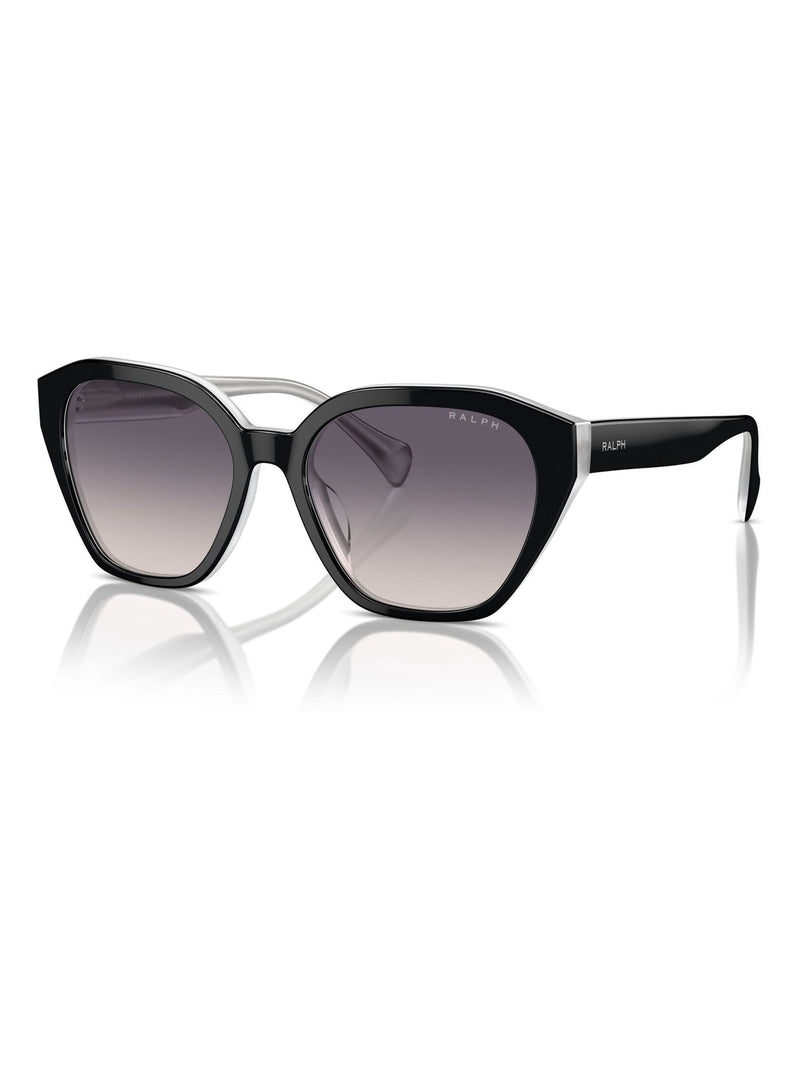 Ralph Lauren cat eye sunglasses black opal grey frames, UK version