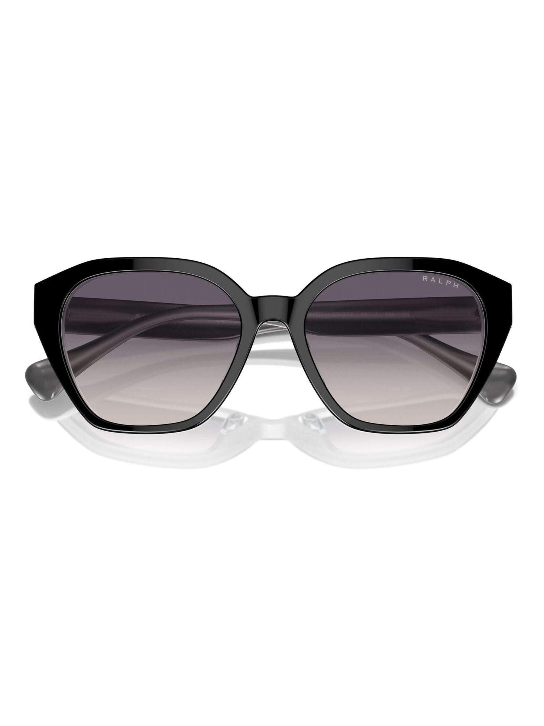 Ralph Lauren cat eye sunglasses black opal grey frames, UK version