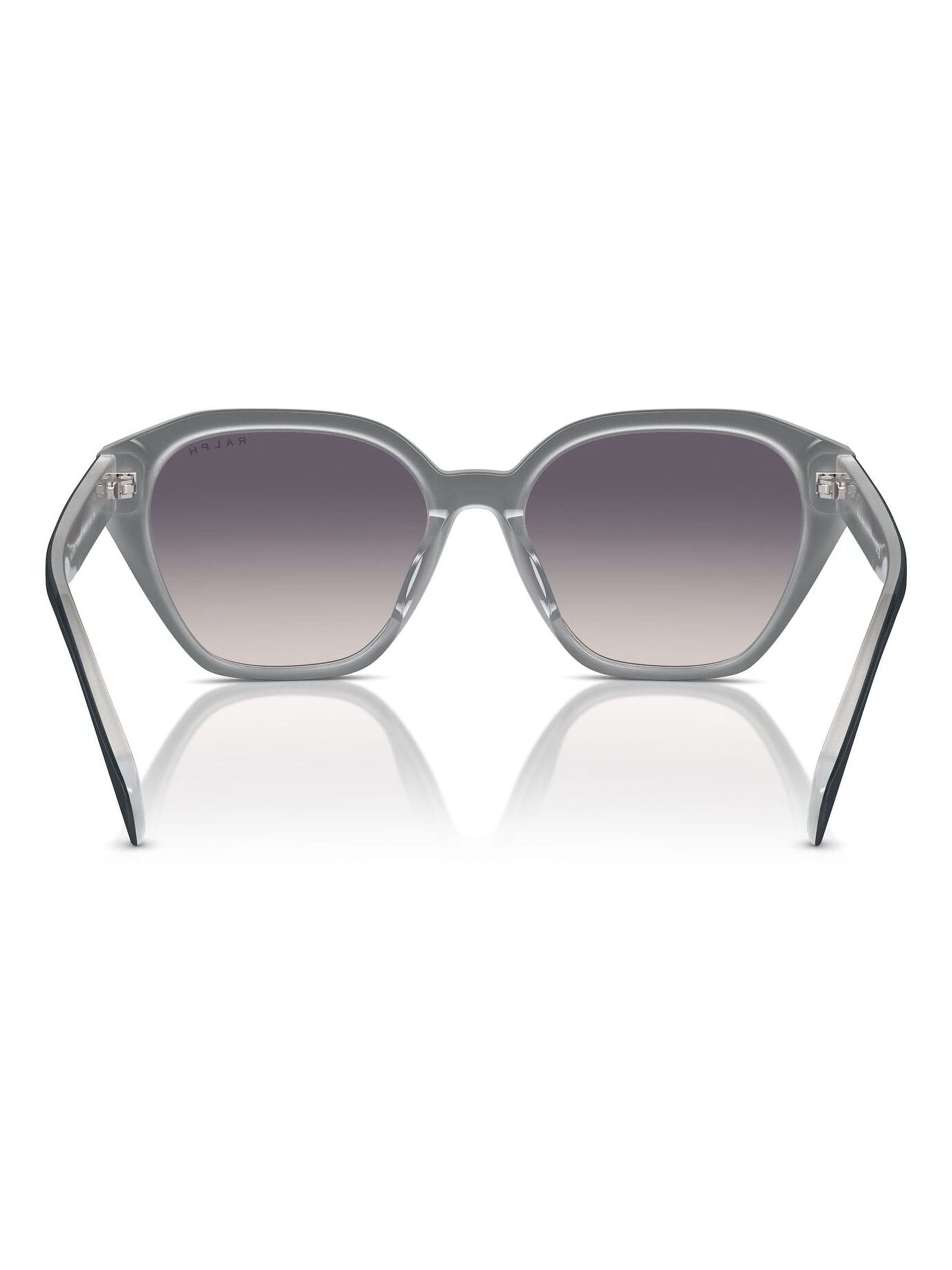 Ralph Lauren cat eye sunglasses black opal grey frames, UK version