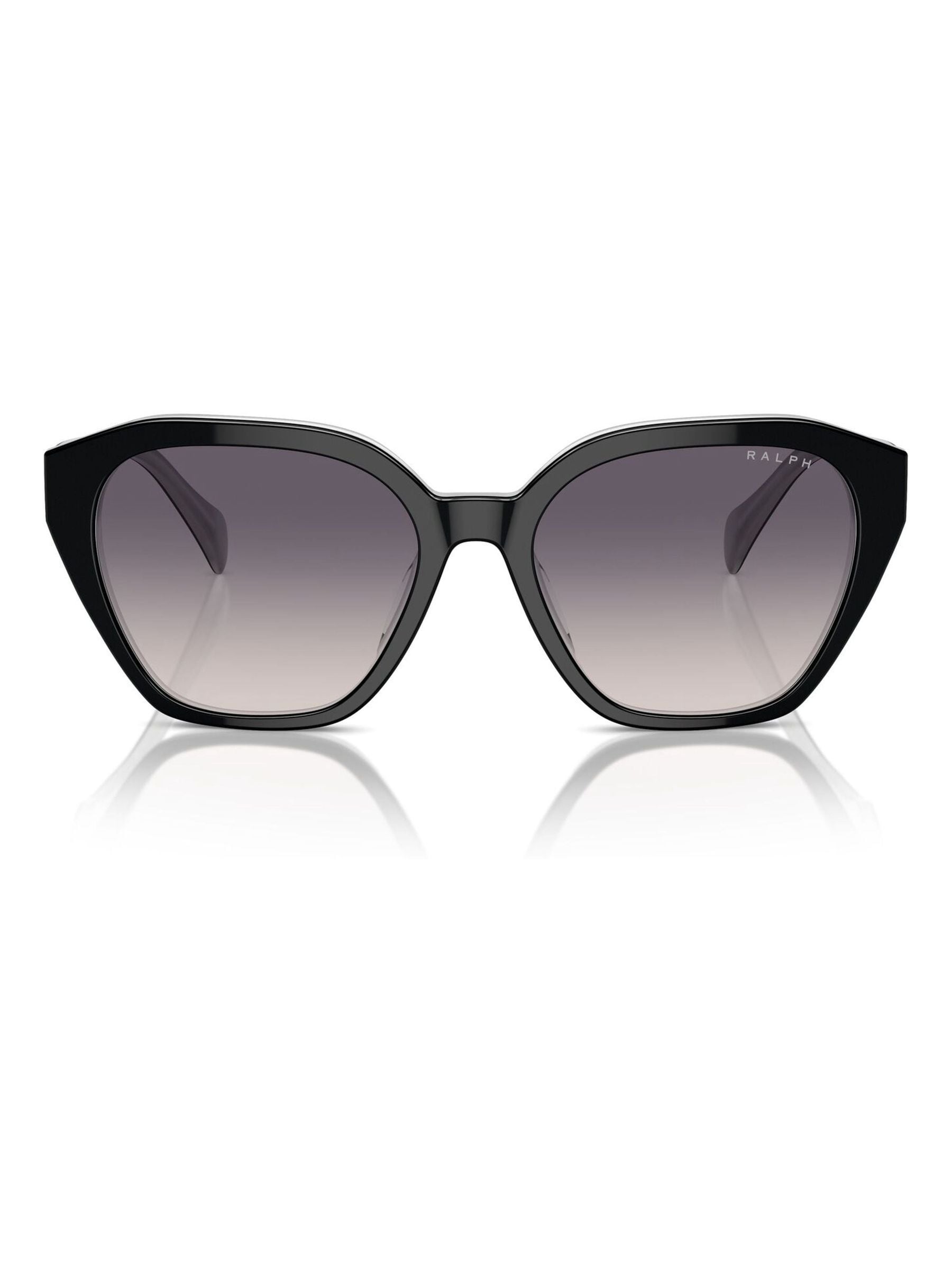 Ralph Lauren cat eye sunglasses black opal grey frames, UK version